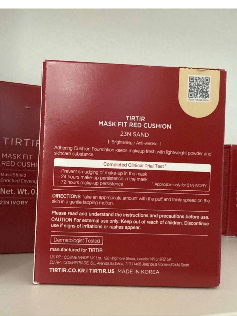 Tirtir Mask Fit Red Cushion Foundation - 23N Sand (Red)